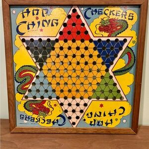 Vintage Chinese Checkers Board